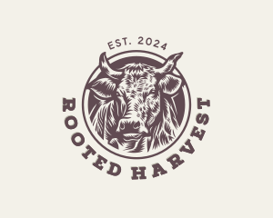 Cow Cattle Farm Animal logo