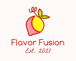 Strawberry Lemonade Fruit logo design