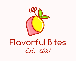 Strawberry Lemonade Fruit logo design
