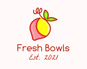 Strawberry Lemonade Fruit logo design