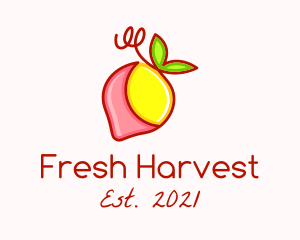 Strawberry Lemonade Fruit logo design