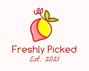 Strawberry Lemonade Fruit logo design