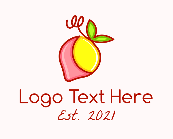 Lemon-flavor logo example 3