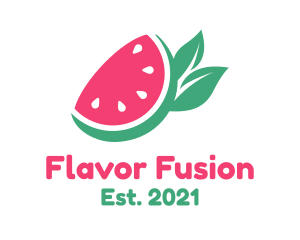 Vegan Watermelon Fruit Stand  logo design