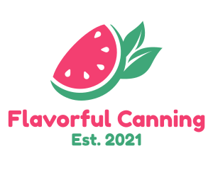 Vegan Watermelon Fruit Stand  logo design