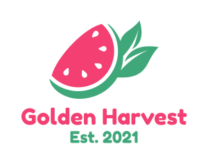 Vegan Watermelon Fruit Stand  logo design