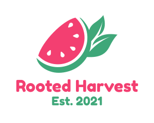 Vegan Watermelon Fruit Stand  logo design