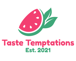 Vegan Watermelon Fruit Stand  logo design