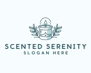 Scented Candle Spa logo design