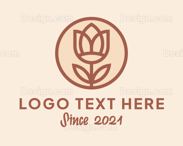 Flower Tulip Plant Logo