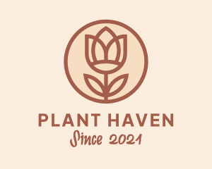 Flower Tulip Plant logo design