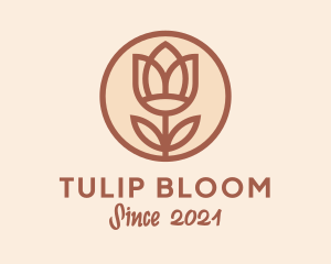 Flower Tulip Plant logo design