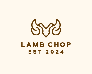 Ram Horn Head logo design