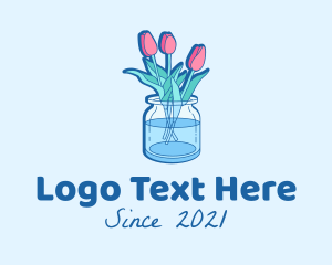 Tulips Flower Jar logo