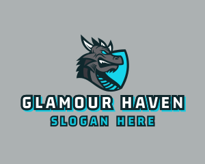 Gamer Dragon Shield Logo