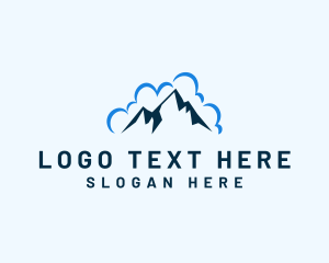 Mountain Cloud Scenery Logo