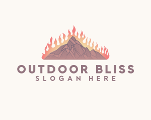 Burning Mountain Outdoor  logo design