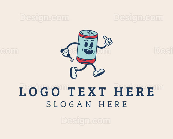 Retro Soda Drink Logo