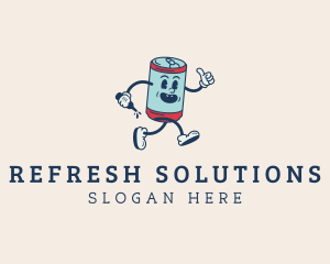 Retro Soda Drink  logo design