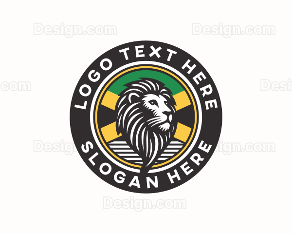 Lion Jamaican Caribbean Logo