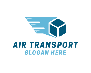 Box Shipping Wing logo design