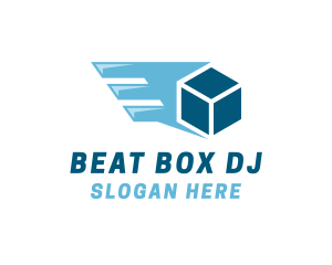 Box Shipping Wing logo design