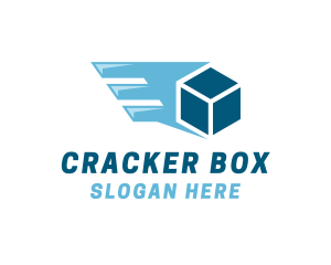 Box Shipping Wing logo design