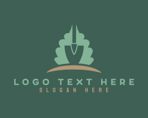 Garden Leaf Shovel logo