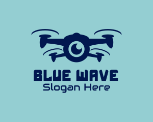 Blue Camera Drone  logo