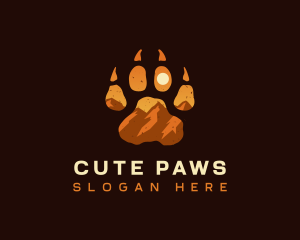 Paw Rocky Mountain logo design