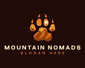 Paw Rocky Mountain logo design