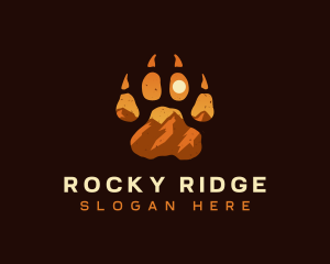 Paw Rocky Mountain logo design