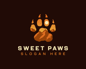 Paw Rocky Mountain logo design