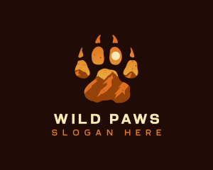 Paw Rocky Mountain logo design