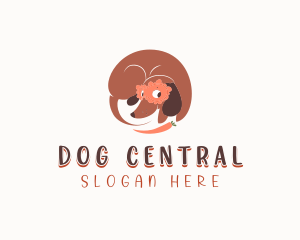 Pet Dachshund Grooming logo design