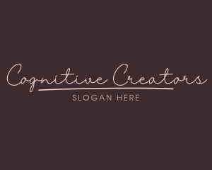 Elegant Script Wordmark logo design