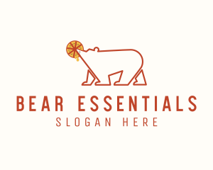 Polar Bear Pizza logo design