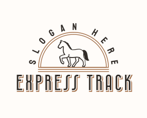 Trotting Horse Ranch logo design