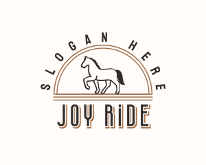 Trotting Horse Ranch logo design