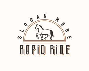 Trotting Horse Ranch logo design