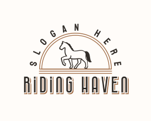 Trotting Horse Ranch logo design