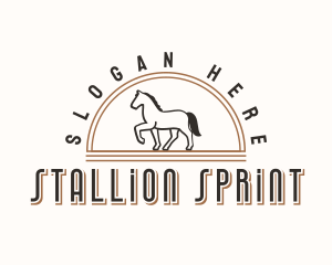 Trotting Horse Ranch logo design