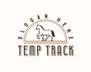 Trotting Horse Ranch logo design