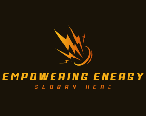 Lightning Bolt Power logo design