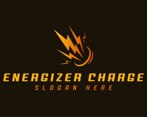 Lightning Bolt Power logo design