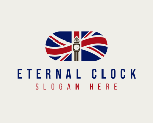 Clock Tower Flag logo design