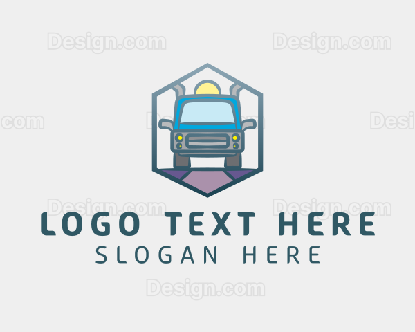 Hexagon Truck Logistics Logo