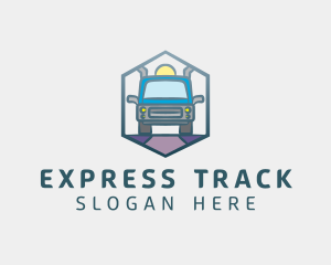 Hexagon Truck Logistics logo design