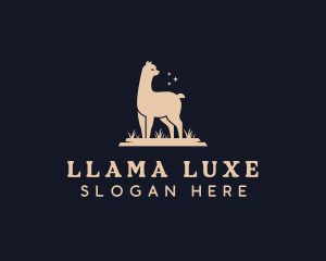 Llama Animal Farm logo design