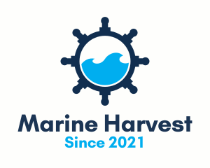 Ship Wheel Marine  logo design